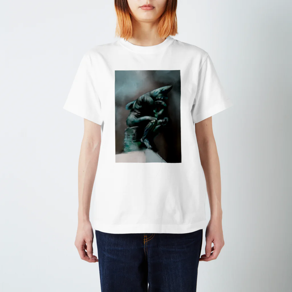 rapidpunchesのTHE THINKER Regular Fit T-Shirt