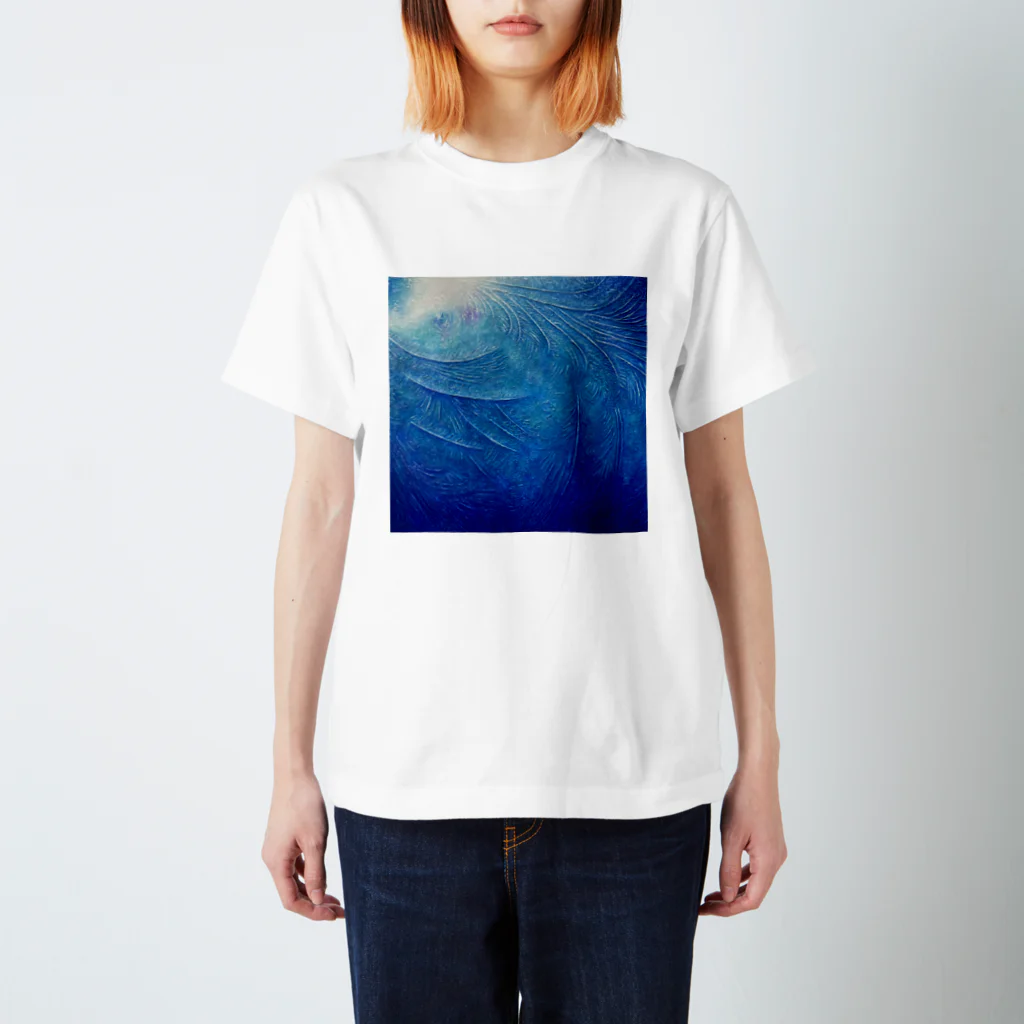 氷紋美術館の天恵〜JapanBlue〜始まりの青 スタンダードTシャツ