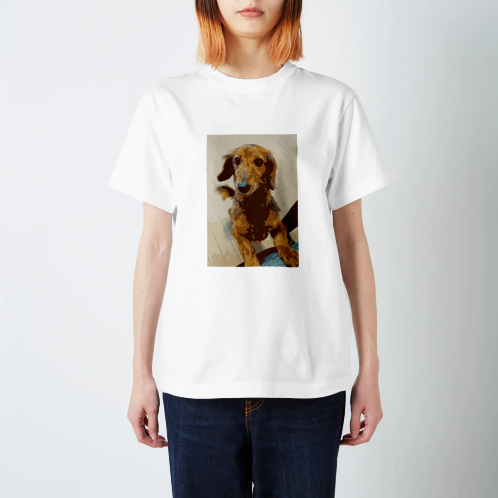 谷中画廊の愛犬コナン スタンダードTシャツ