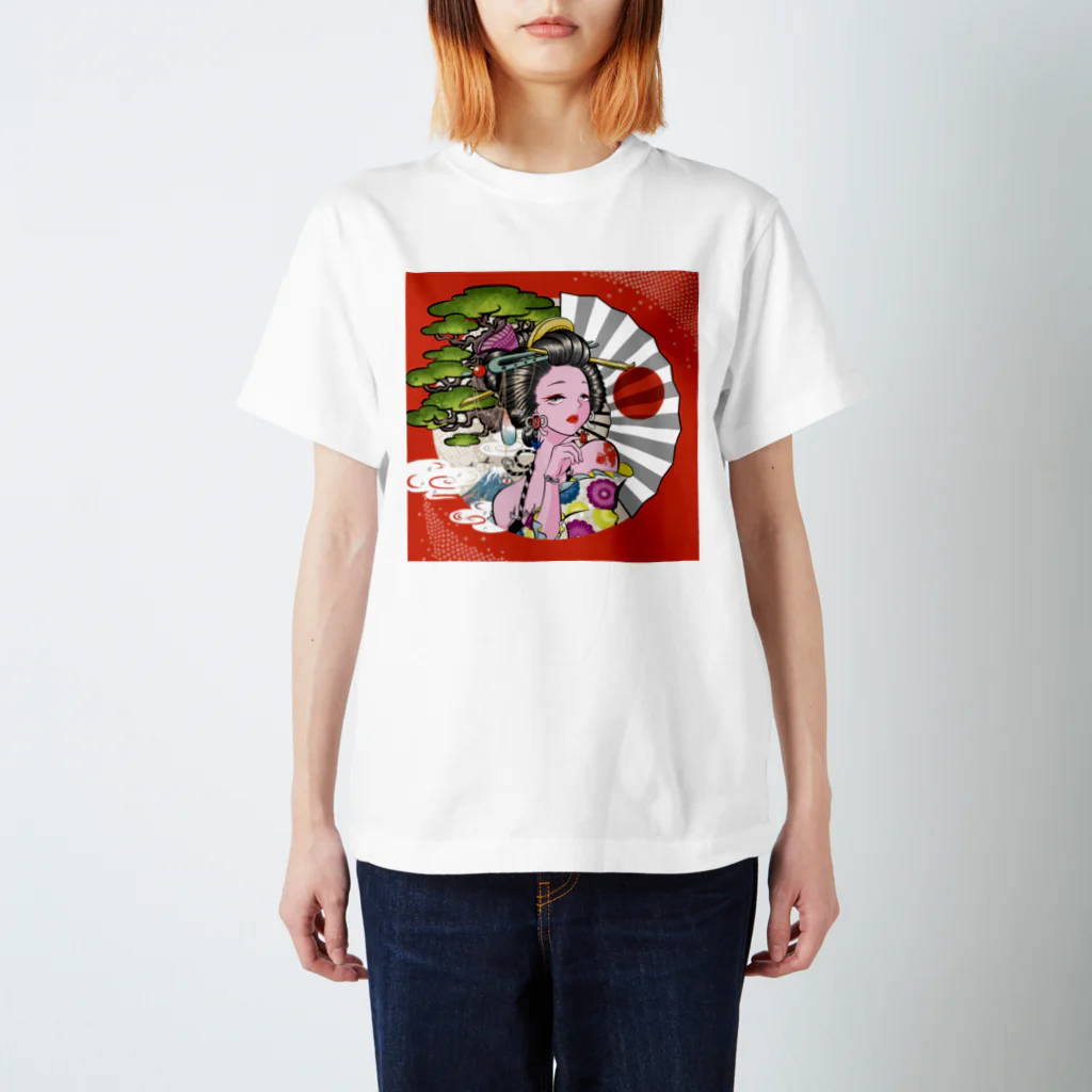 ✴︎金魚邸✴︎の和風美人 スタンダードTシャツ