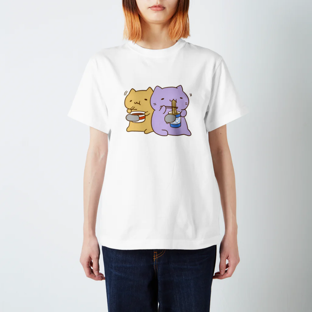 みっちりねこ by frencelのみっちりねこ　カップ麺 スタンダードTシャツ