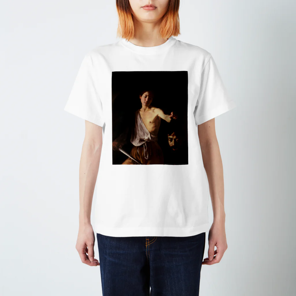 世界美術商店のゴリアテの頭を持つダヴィデ / David with the Head of Goliath Regular Fit T-Shirt