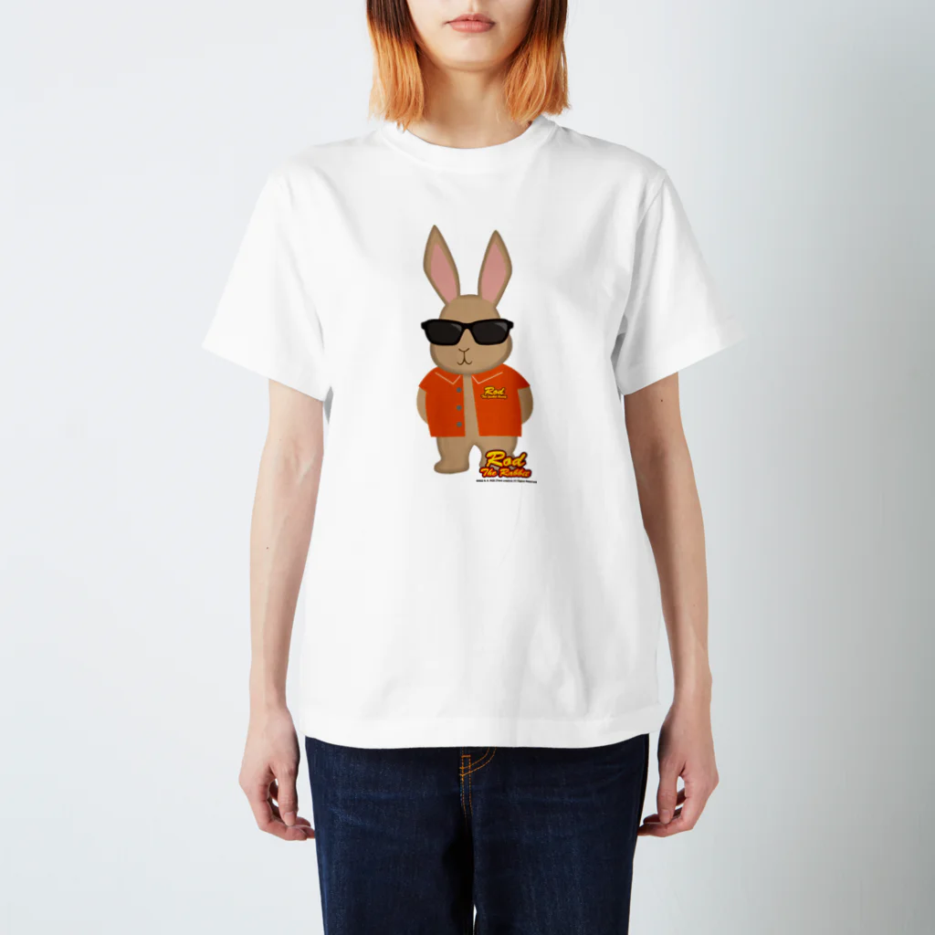 Rod the RabbitのRod the rabbit【直立サングラスあり】 スタンダードTシャツ