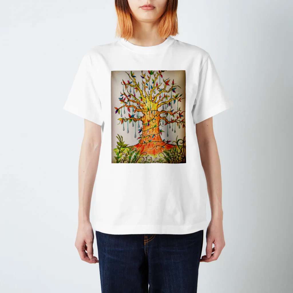 suuのカラフル木 Regular Fit T-Shirt