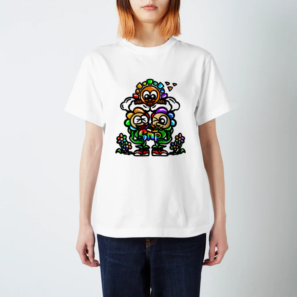 王子のアパレル Snprinceの海波Snpフロントプリント Regular Fit T-Shirt