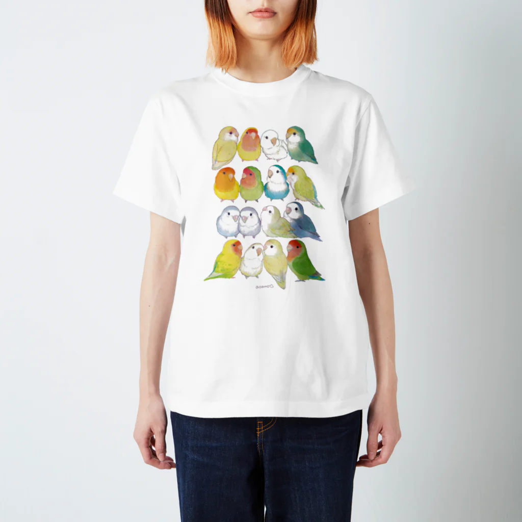 aoamo shopのコザクラインコ大集合 Regular Fit T-Shirt
