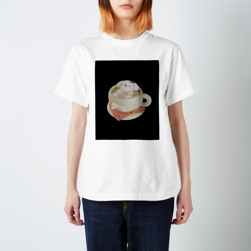 みにゆん　ねこのBathing puppy Regular Fit T-Shirt