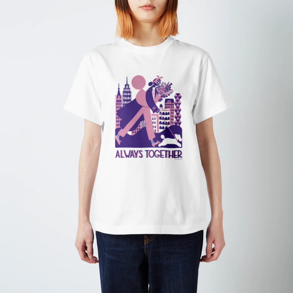 岸 潤一 / イラストレーターのALWAYS TOGETHER Regular Fit T-Shirt