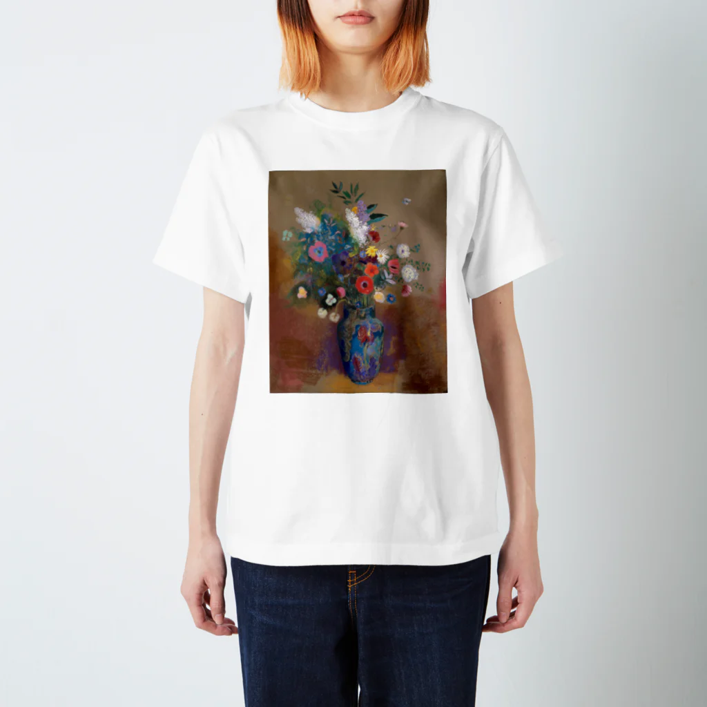 世界美術商店の花束 / Bouquet of Flowers Regular Fit T-Shirt