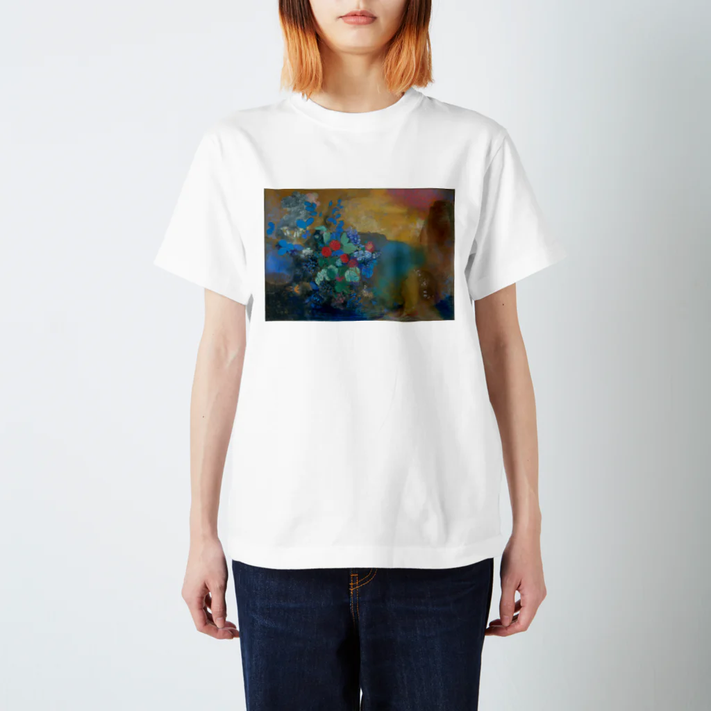 世界美術商店の花の中のオフィーリア / Ophelia among the Flowers スタンダードTシャツ