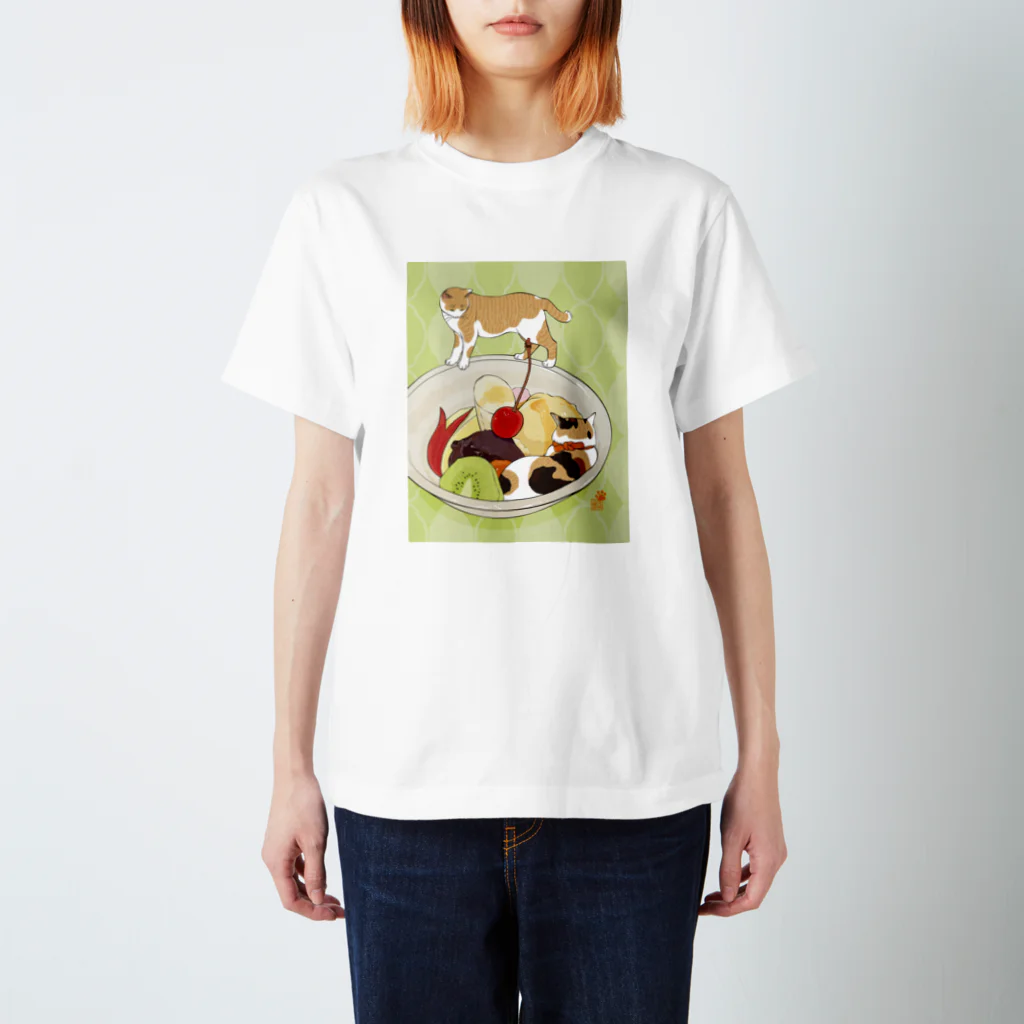 元祖ふとねこ堂のなりすましあんみつ スタンダードTシャツ