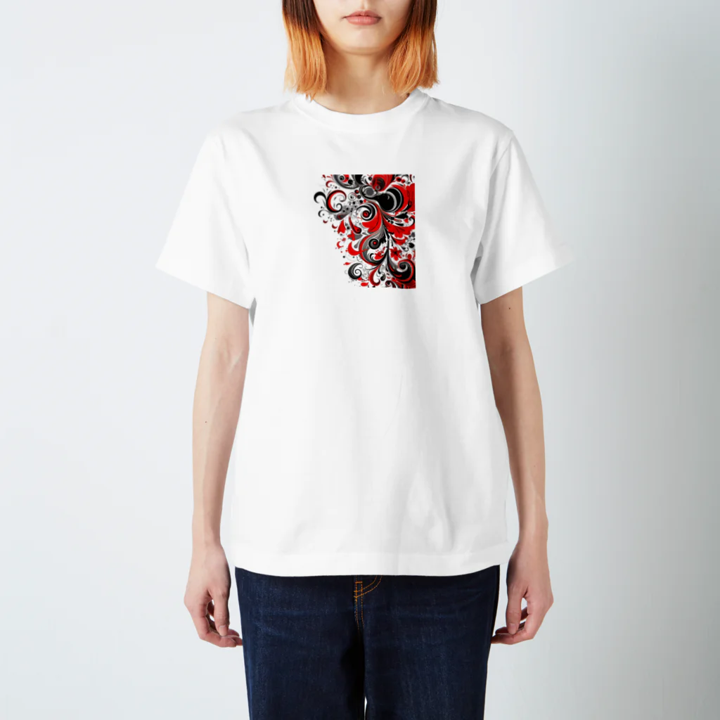 AliceDesignLab.のRed&Black スタンダードTシャツ