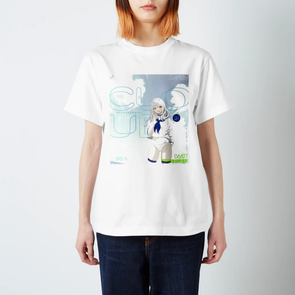 loveclonesのとにかく明るいエロポップ 雑誌風レイアウト スタンダードTシャツ