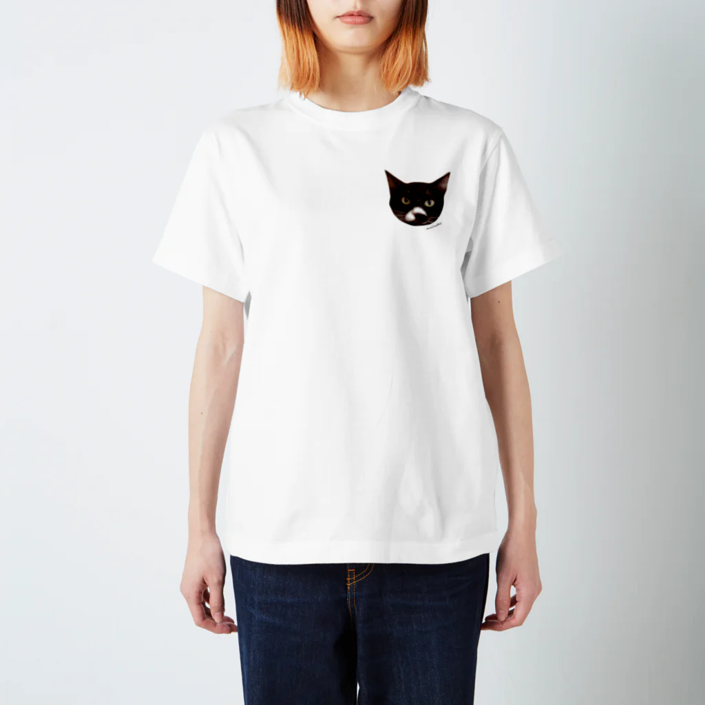 保護ねこカフェ もりねこのボルドーちゃん スタンダードTシャツ