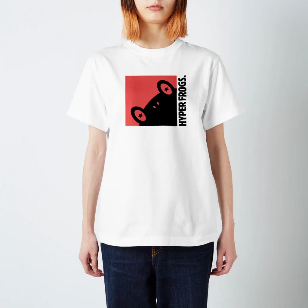 ハンクソンのシルエットタイル（赤） スタンダードTシャツ