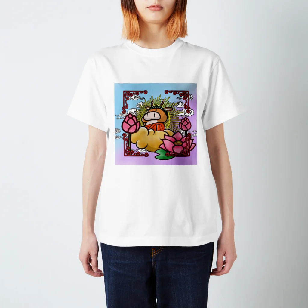 piggy(絵師さん紹介します)の極楽 スタンダードTシャツ