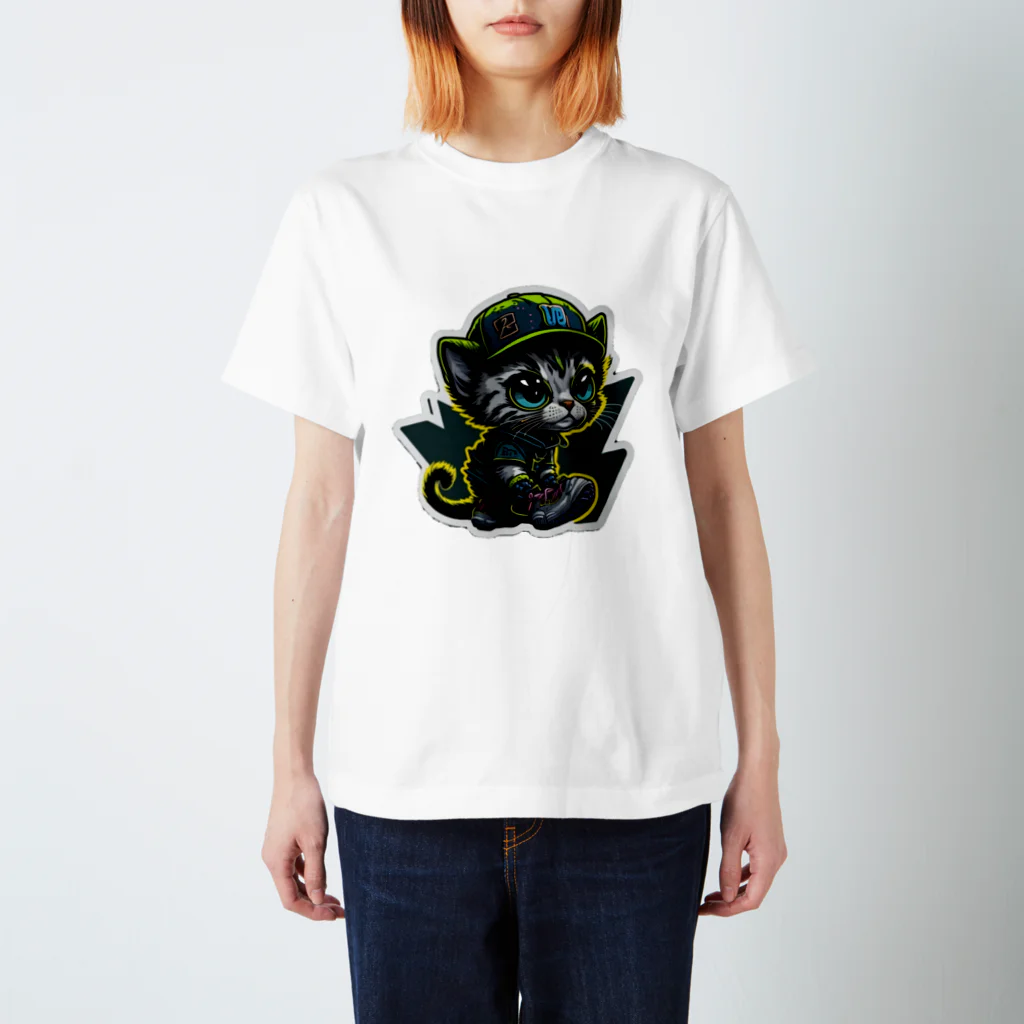 うすしお NACLのネコキック's Regular Fit T-Shirt