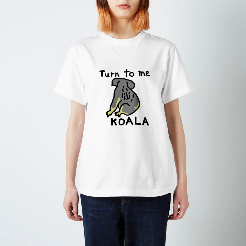 熊野かる太のコアラの後ろ姿（Back view of koala） Regular Fit T-Shirt