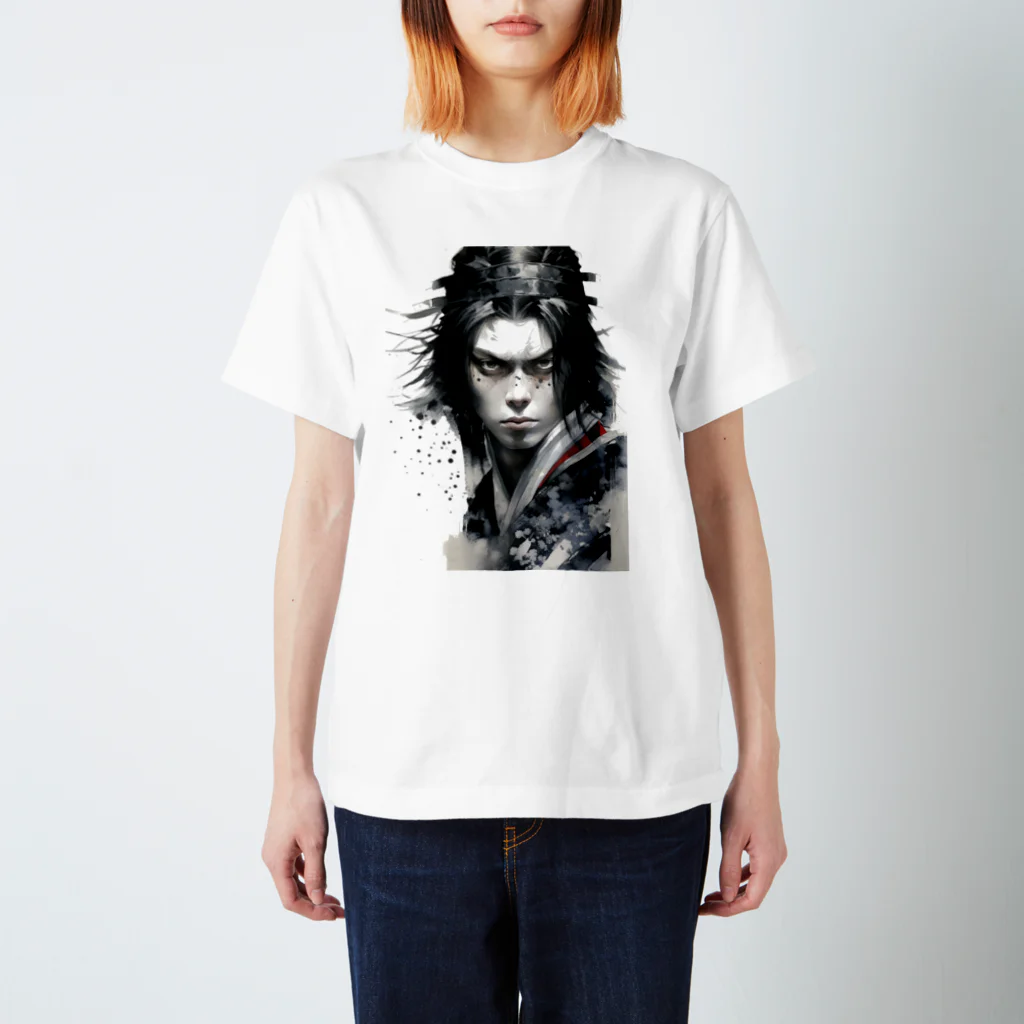 News US Suzuri Storeの侍 サムライアート 其の参 Regular Fit T-Shirt