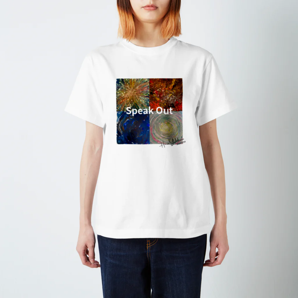 itsumitakaraのSpeak Outグッズ(白) スタンダードTシャツ