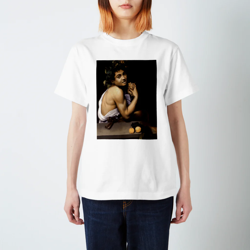 世界美術商店の病めるバッカス / Young Sick Bacchus Regular Fit T-Shirt