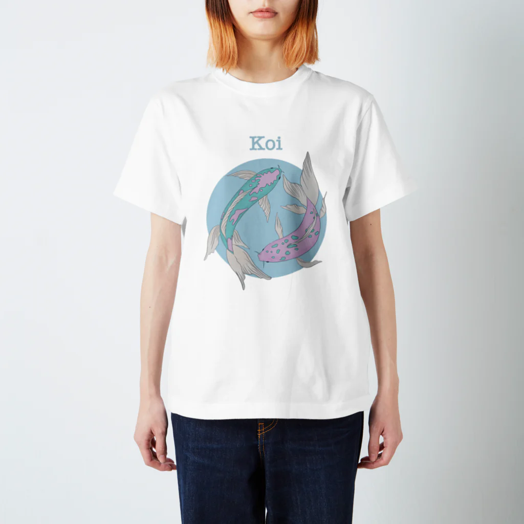 shesbugのKoi on the front Regular Fit T-Shirt