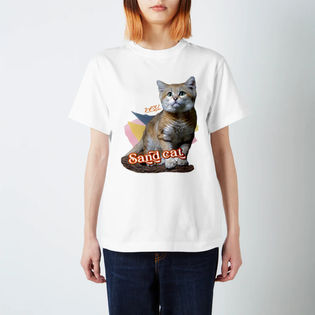 NASU_anikinshopのスナネコ シャリフ 樹上 スタンダードTシャツ