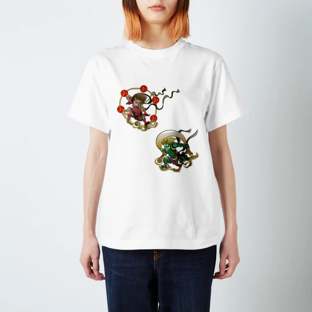 Drecome_DesignのFujin Raijin スタンダードTシャツ