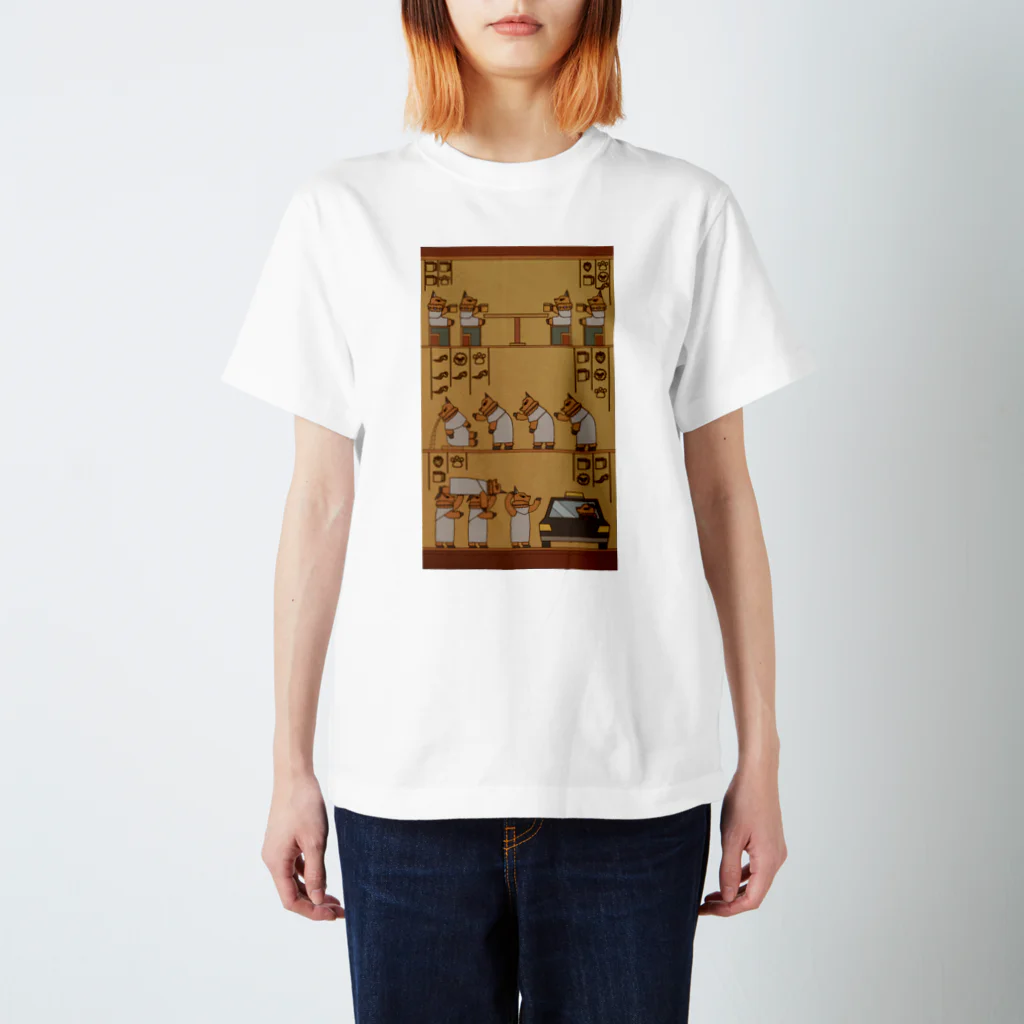 やわらかベサニーの壁画「泥酔・嘔吐・帰宅」・王家の谷・コンコン3世王墓・KTN55 Regular Fit T-Shirt