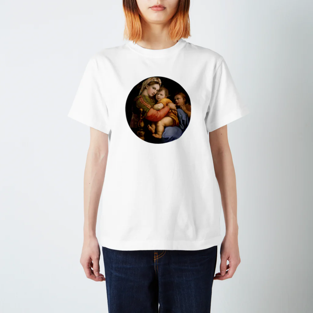 世界美術商店の小椅子の聖母 / Madonna della seggiola Regular Fit T-Shirt