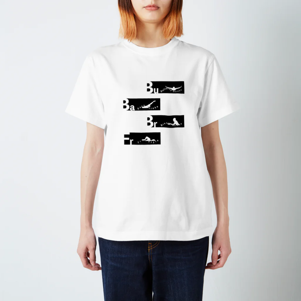 beni_beniの4泳法カラー（B） スタンダードTシャツ