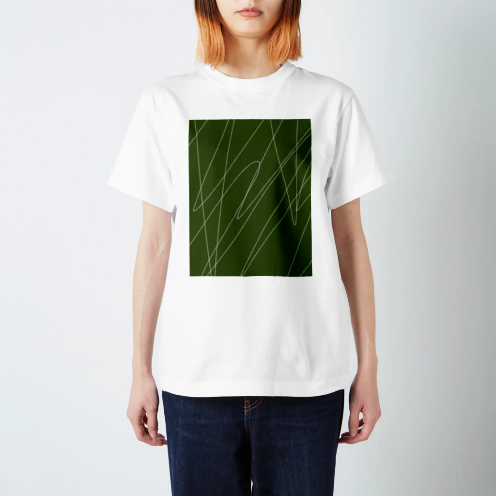 hanaharuのGreen Regular Fit T-Shirt