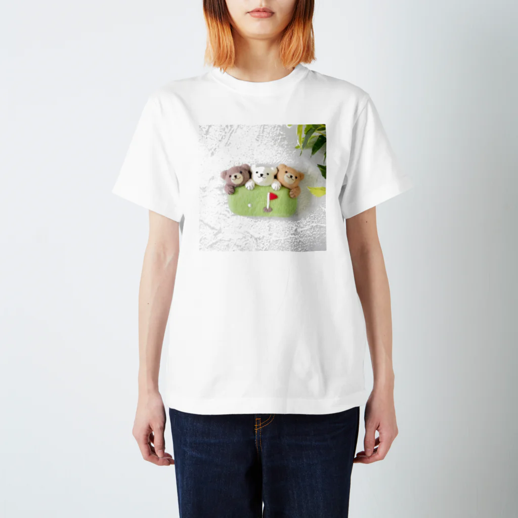 kumamia（くまみあ）のくまの3兄弟（ゴルフ） Regular Fit T-Shirt