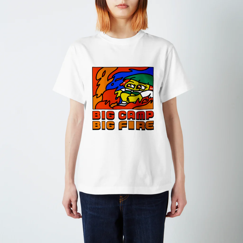 BIG_CAMPのBIG FIRE Regular Fit T-Shirt