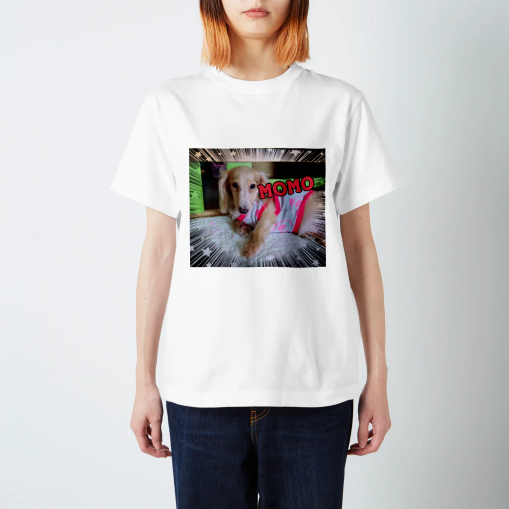 ルネムーン☽°.*の愛犬MOMO スタンダードTシャツ