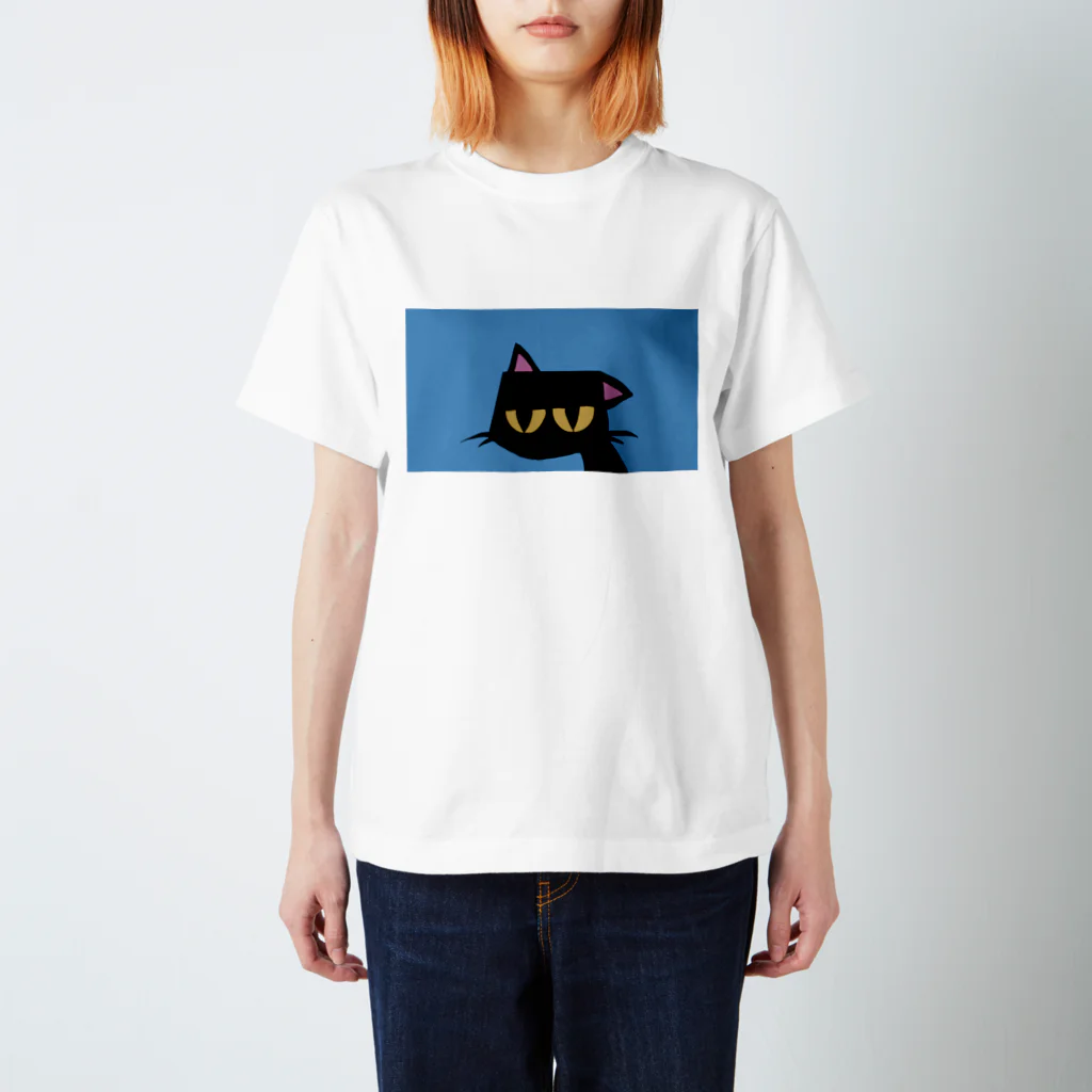 【KOTCH】 Tシャツショップのタレねこ　ブルー スタンダードTシャツ