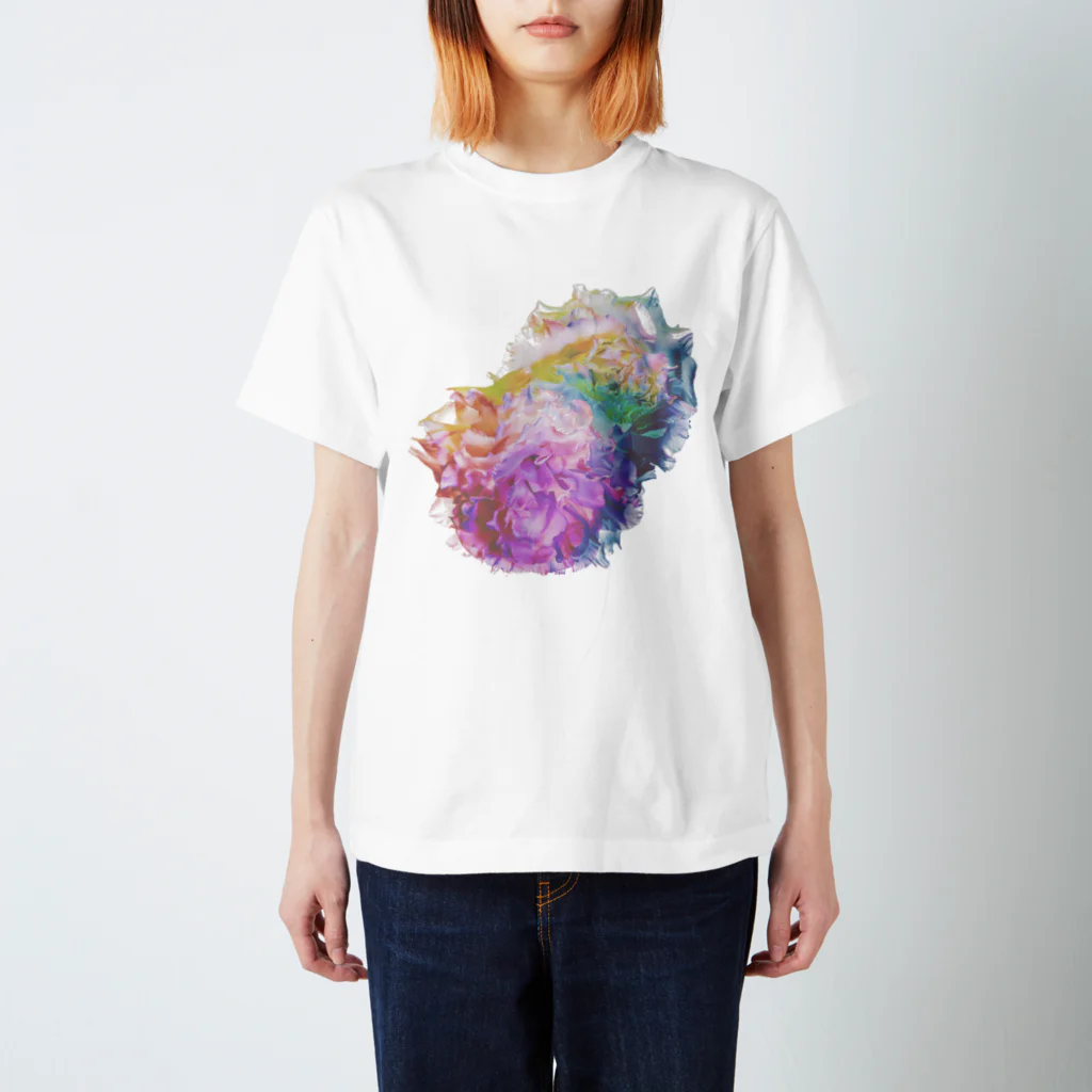 K_flowerのRainbow Carnation スタンダードTシャツ