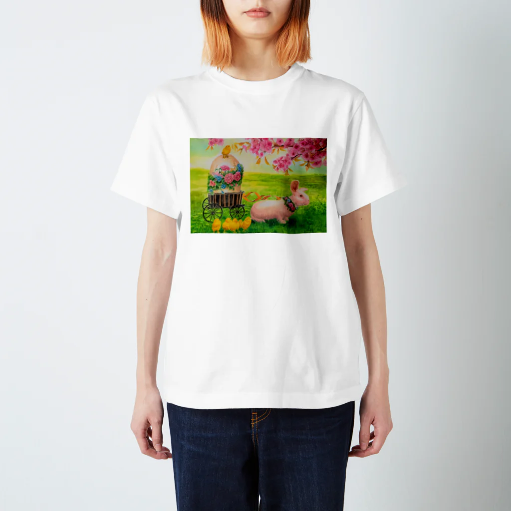 絵美のイースターのうさぎ スタンダードTシャツ