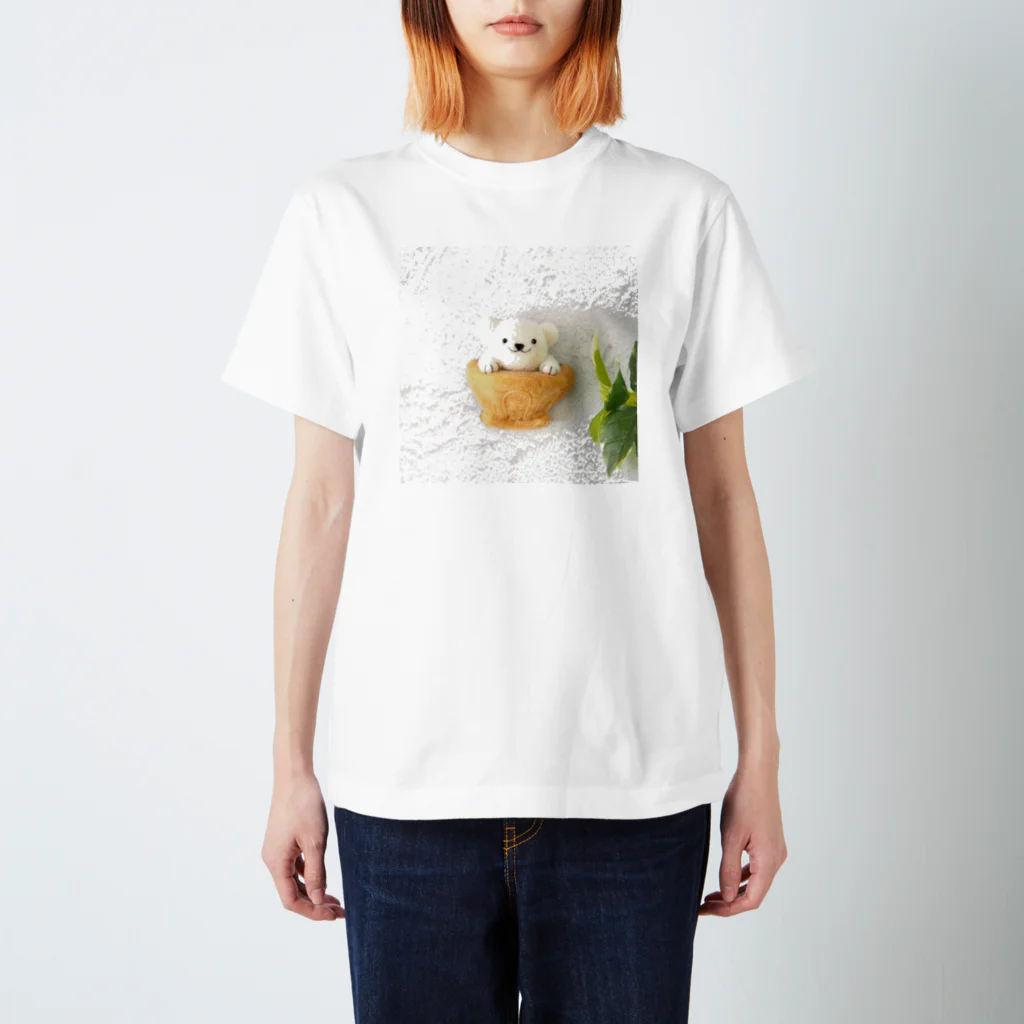 kumamia（くまみあ）のひょっこり！カフェオレ スタンダードTシャツ