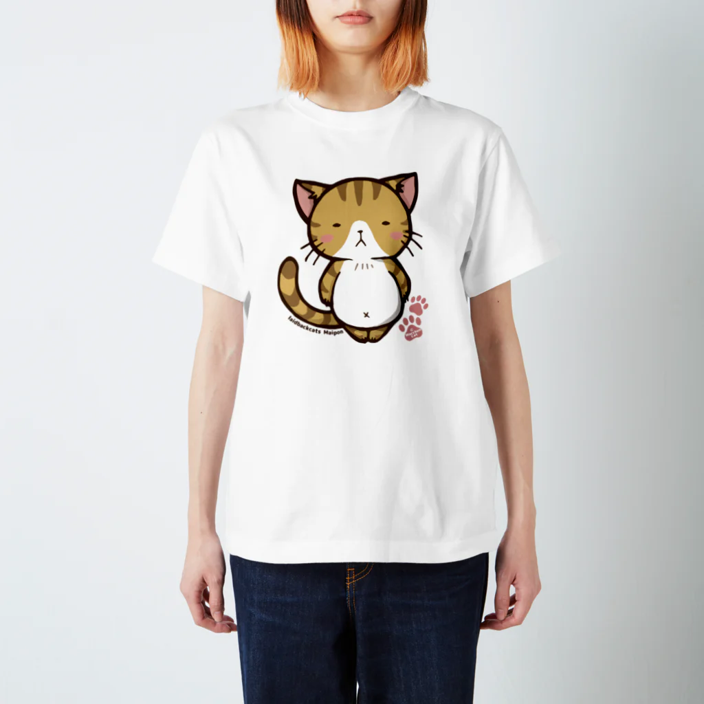 MarchenCatののほほんネコさん【まいぽん】 スタンダードTシャツ