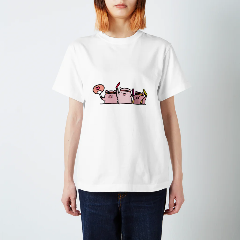 みずま動物園の鼓舞こぶた(ヲタ) Regular Fit T-Shirt