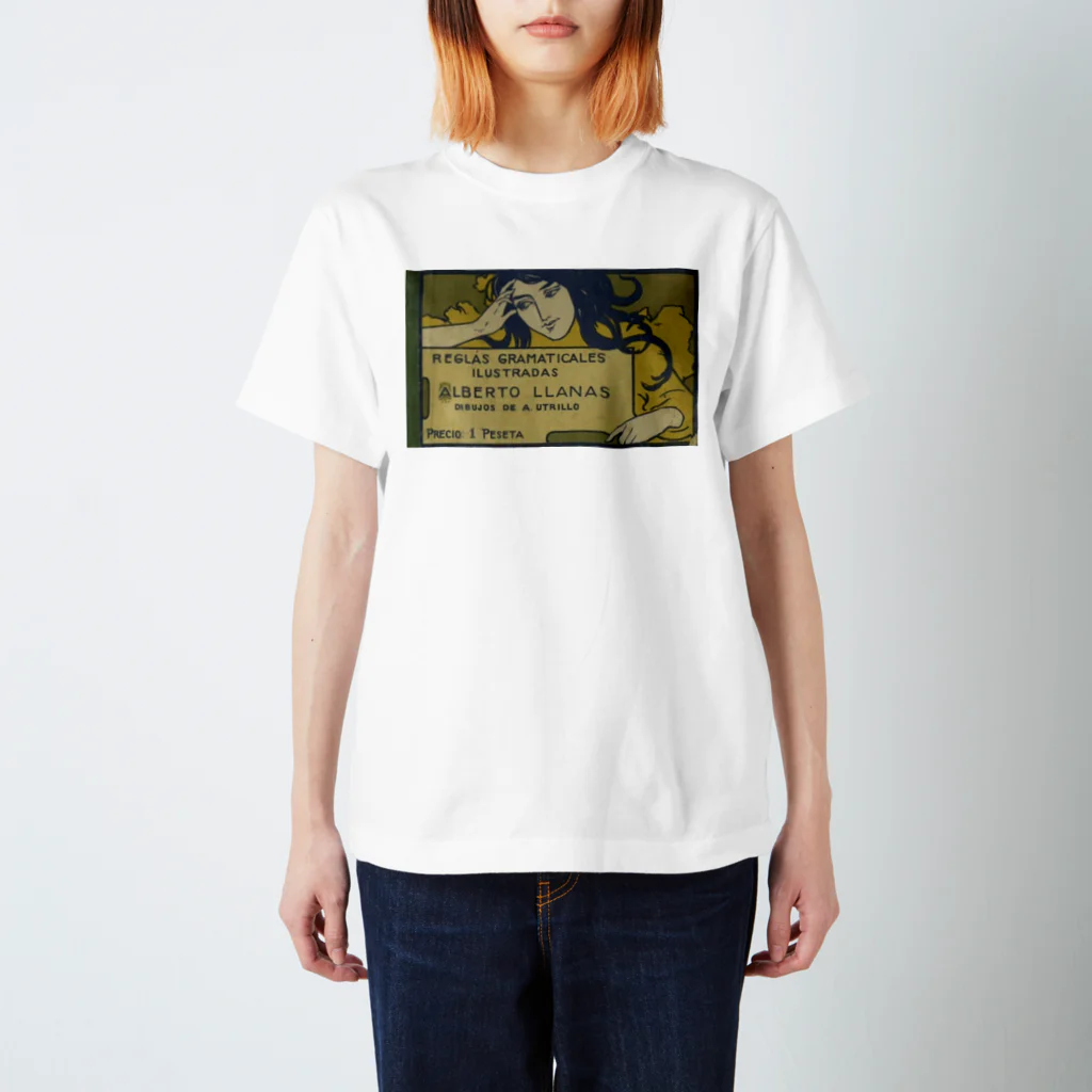 YS VINTAGE WORKSのスペイン・バルセロナ 1905年　アルベルト・リャナス　アンニュイな女性 スタンダードTシャツ