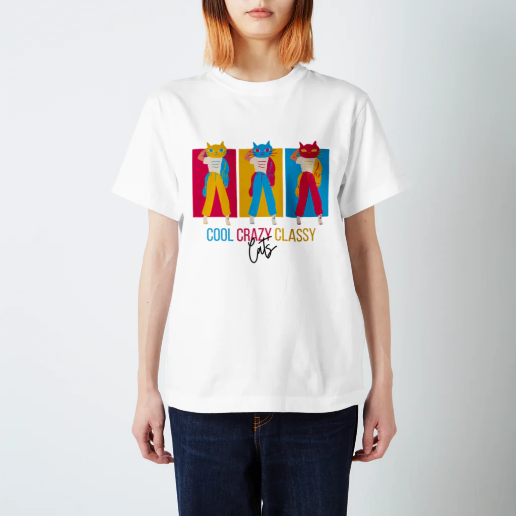 jamfish_goodiesのスタイリッシュCATS Regular Fit T-Shirt