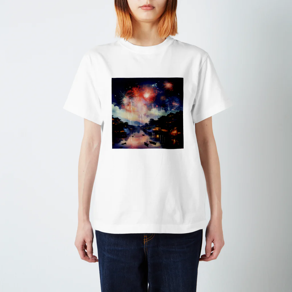 sota-vnの花火と夜景 スタンダードTシャツ