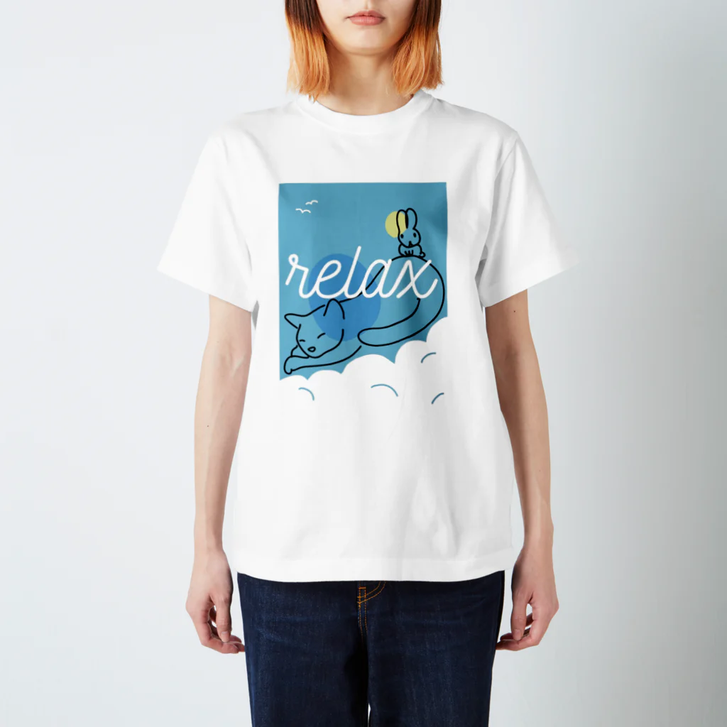 ユニークで目を引くアイデア！Masakey ArtのRelax cat Regular Fit T-Shirt