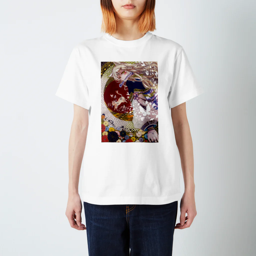 松(絵描き)のてがみ猫 Regular Fit T-Shirt