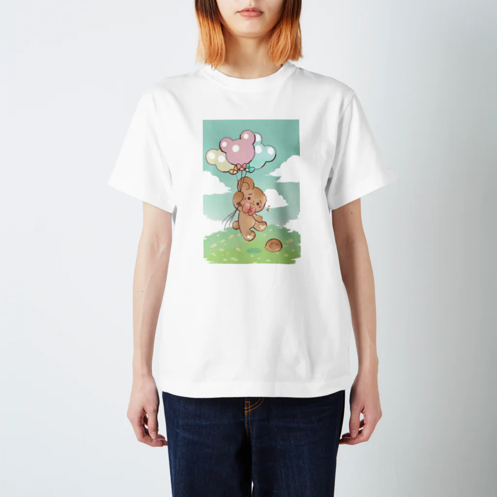 もげこ道の風船もげこちゃん Regular Fit T-Shirt