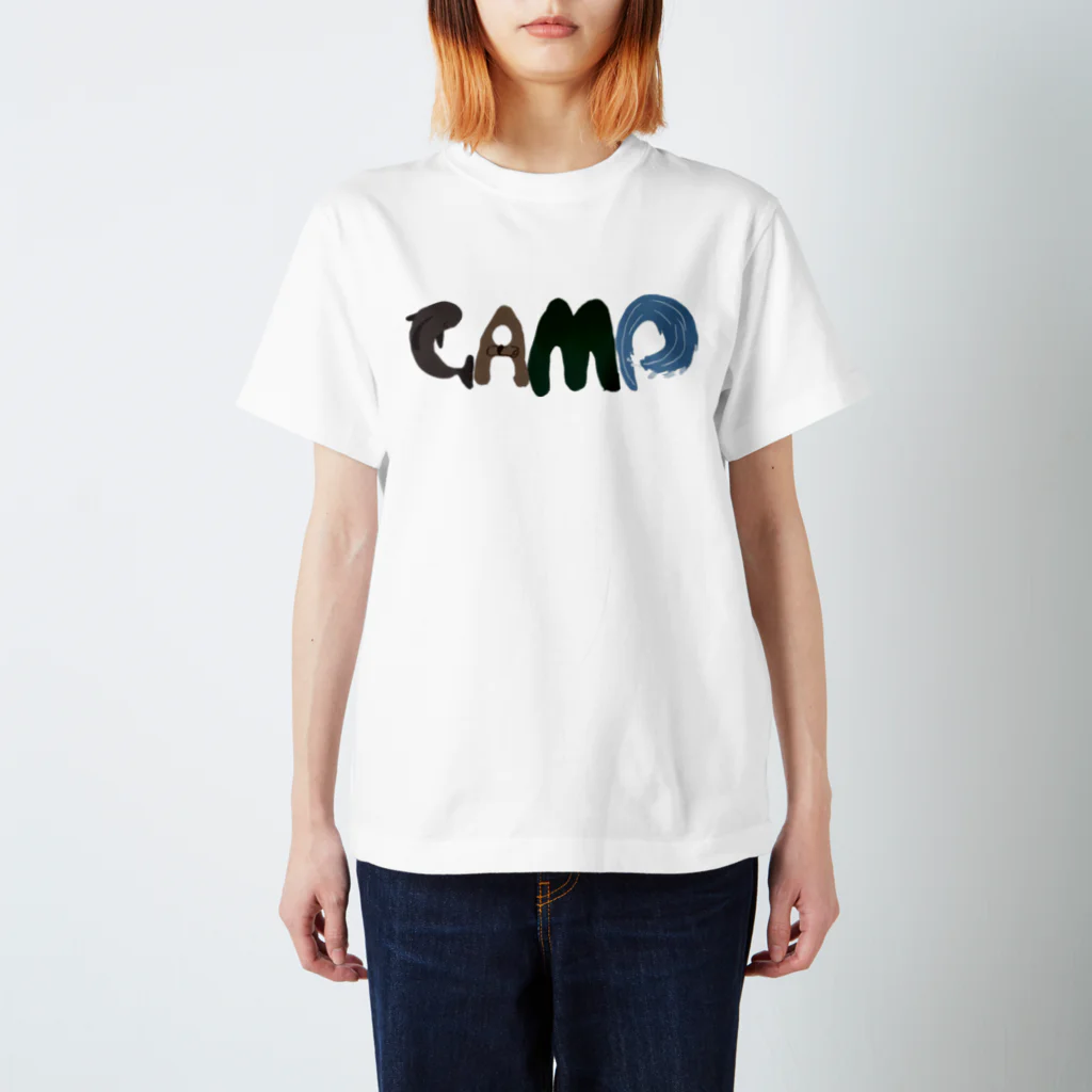 H1N4のH1N4オリジナルCAMPロゴ Regular Fit T-Shirt