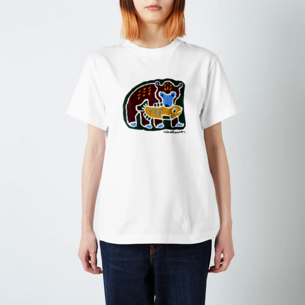 camelwreathのラグT  (木彫りの熊のラグ) Regular Fit T-Shirt