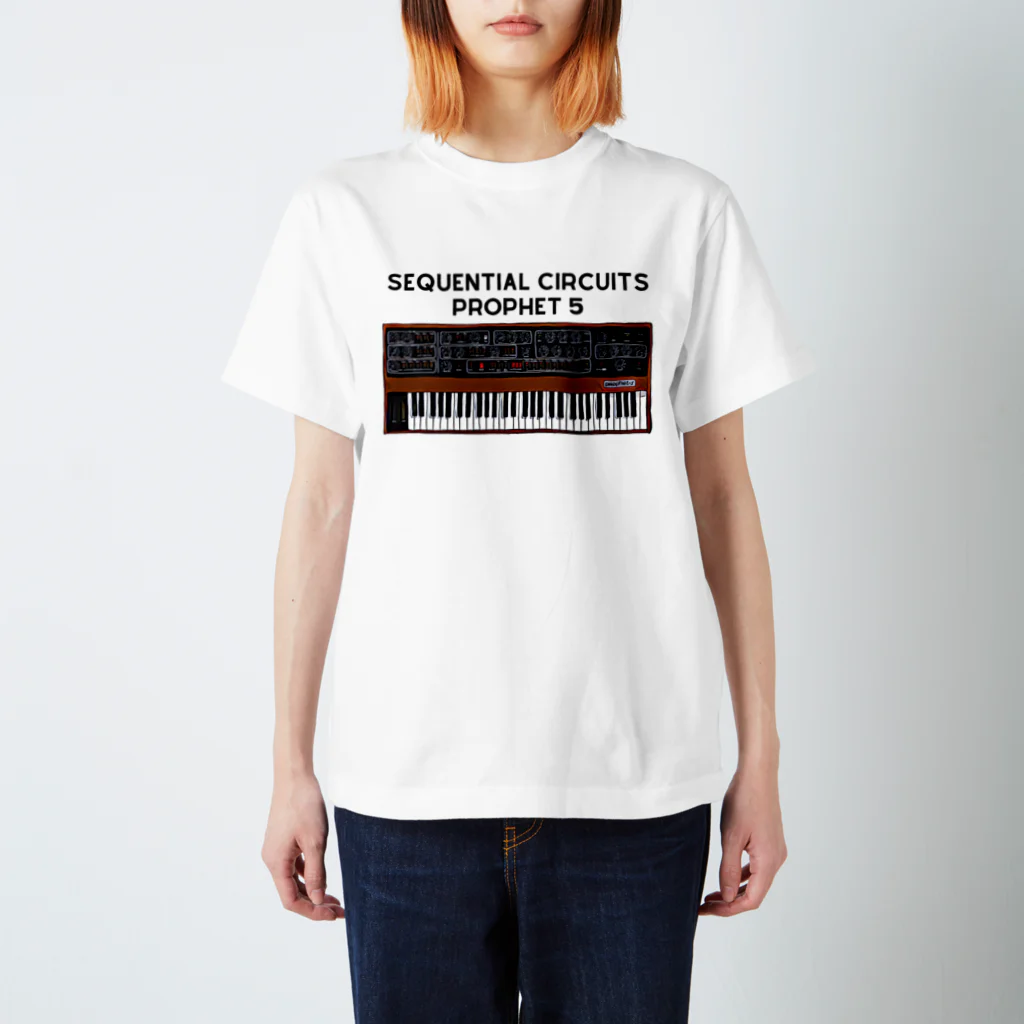 Vintage Synthesizers | aaaaakiiiiiのSequential Circuits Prophet 5 Vintage Synthesizer Regular Fit T-Shirt